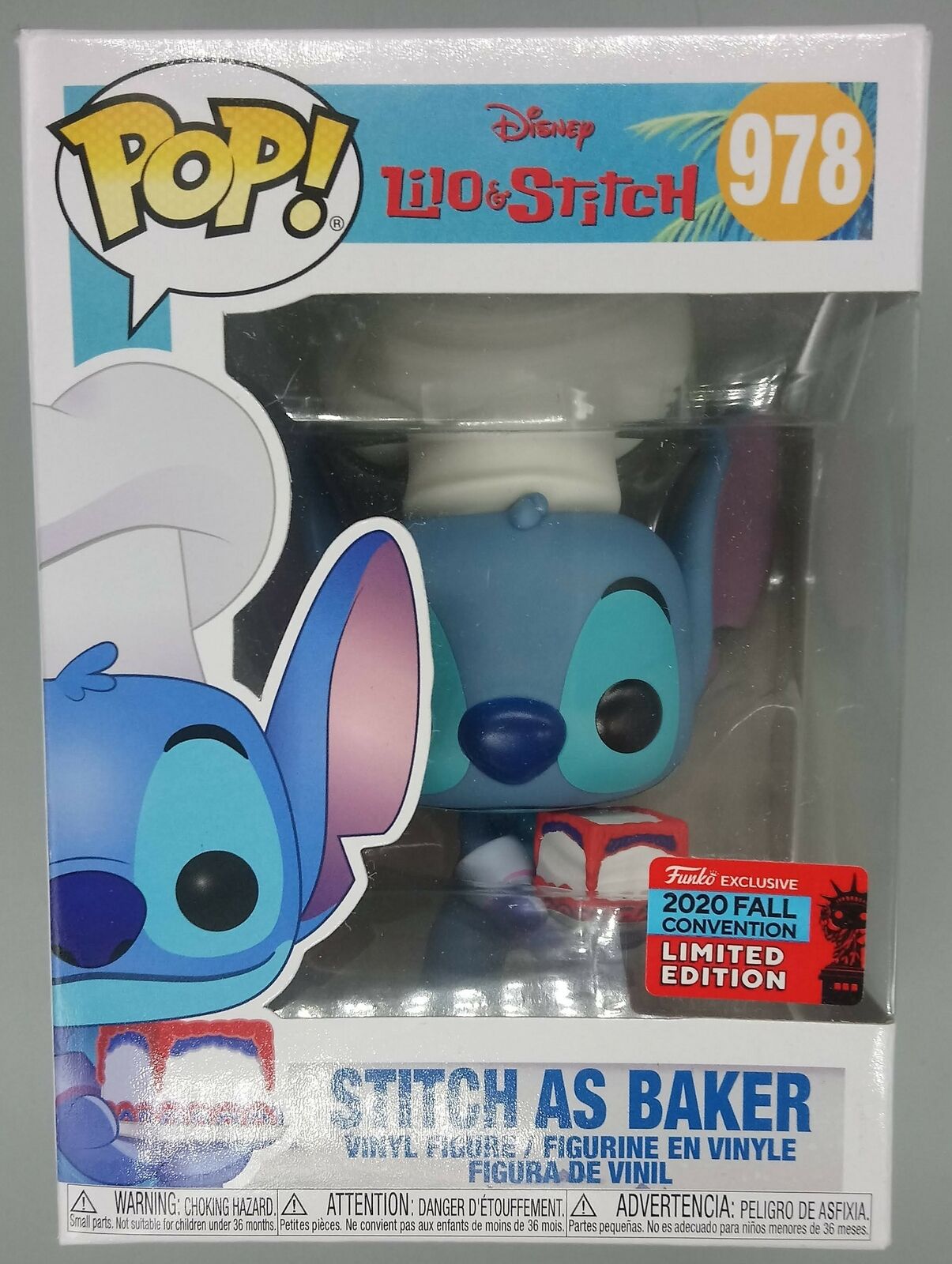 978 Stitch (as Baker) - Disney Lilo & Stitch - 2020 Con Funko POP