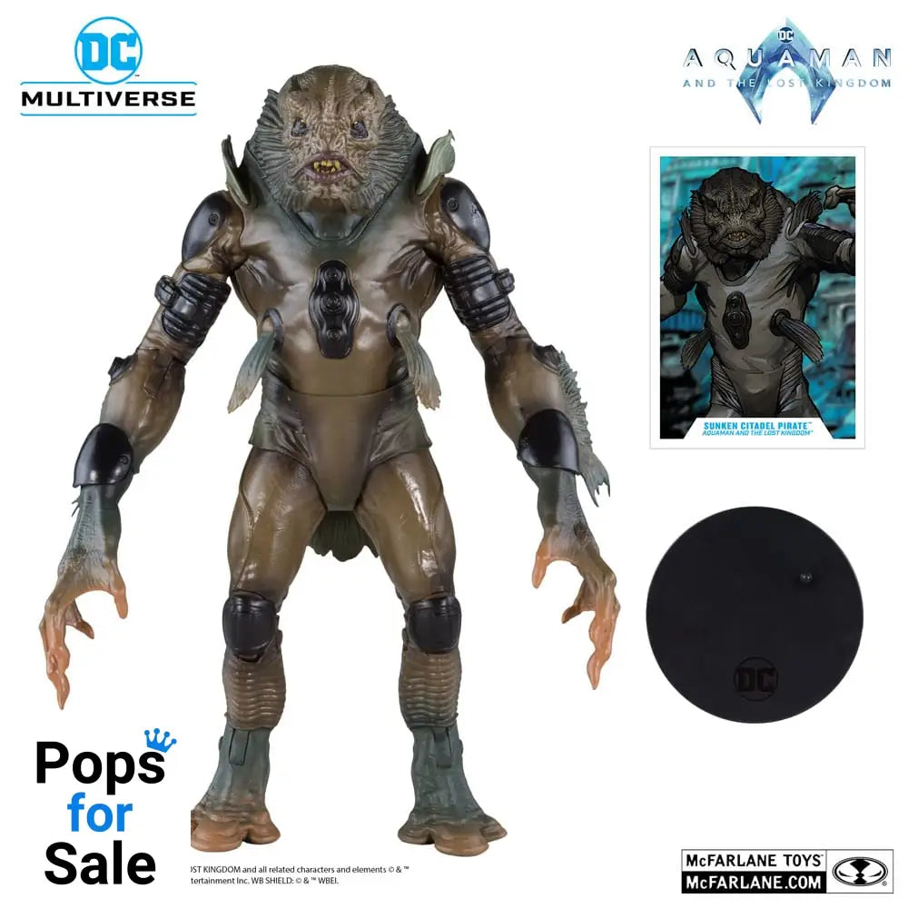 Aquaman and the Lost Kingdom DC Multiverse Megafig Action Figure Sunken Citadel Pirate 30 cm
