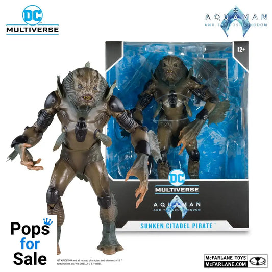 Aquaman and the Lost Kingdom DC Multiverse Megafig Action Figure Sunken Citadel Pirate 30 cm