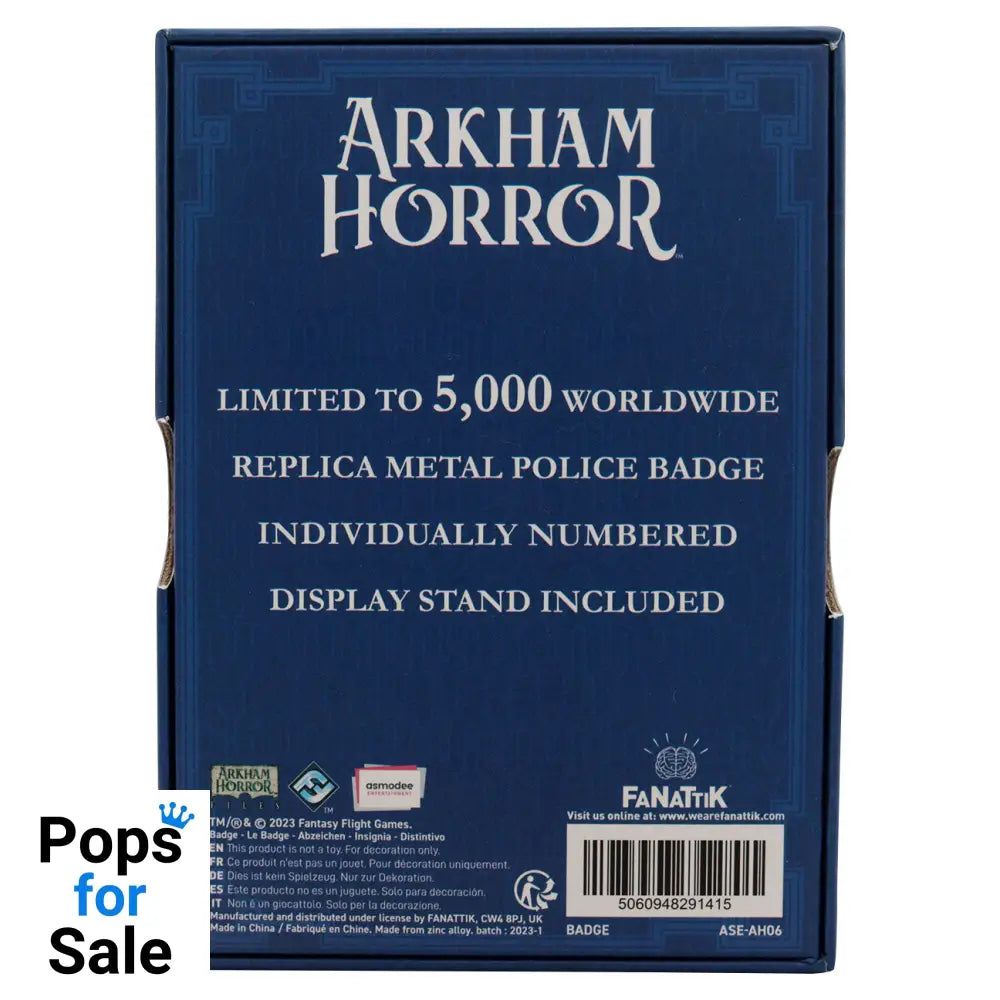 Arkham Horror Limited Edition Replica Police Badge Replica