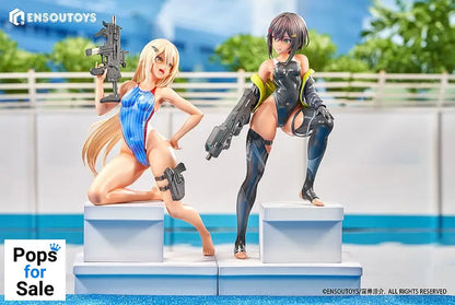 Arms Note Statue 1/7 Swim Team Bucho-chan and Kohai-chan 22 cm