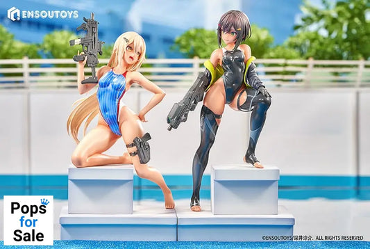 Arms Note Statue 1/7 Swim Team Bucho-chan and Kohai-chan 22 cm