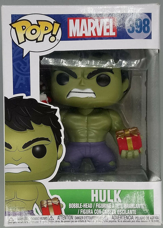 #398 Hulk (w/ Stocking & Present) - Marvel Holiday Funko POP