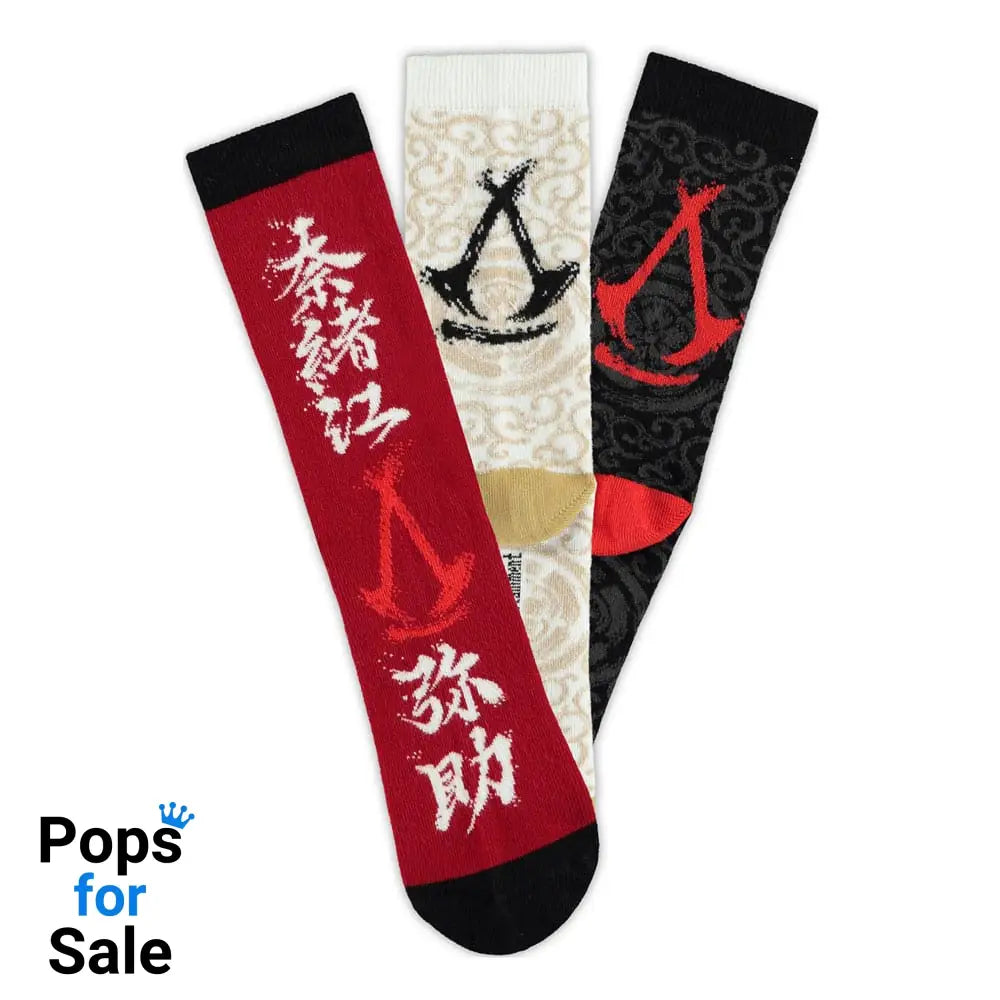 Assassin´s Creed Shadows Socks 3-Pack Crew 35-38