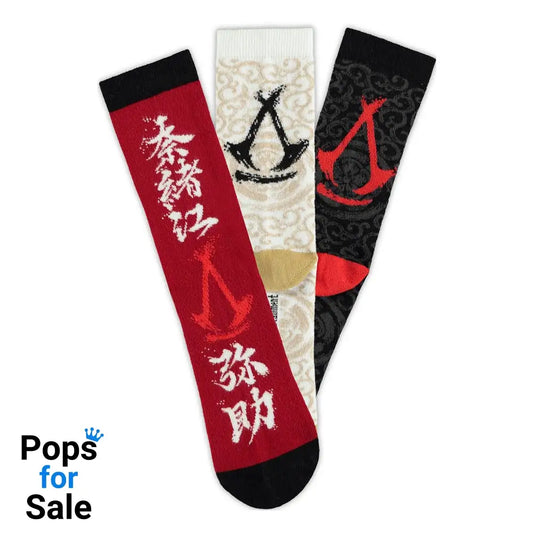 Assassin´s Creed Shadows Socks 3-Pack Crew 43-46 Footwear