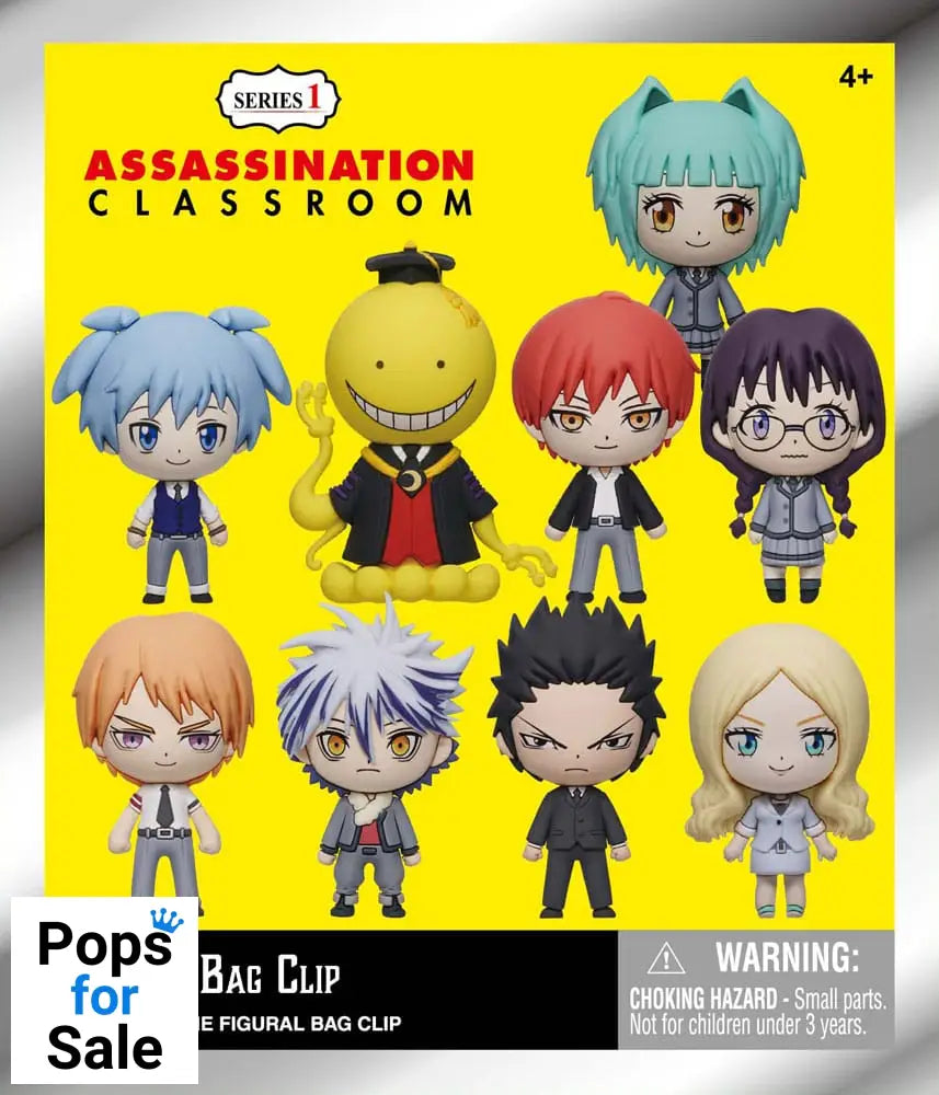 Assassination Classroom 3D Foam Bag Clips Series 1 Display (24)