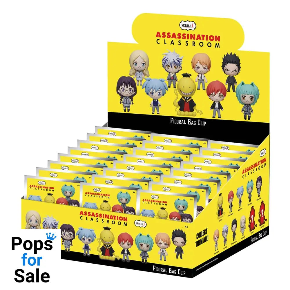 Assassination Classroom 3D Foam Bag Clips Series 1 Display (24)