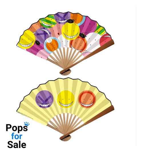 Assassination Classroom Folding Fan Koro-sensei Sticker Bomb Style
