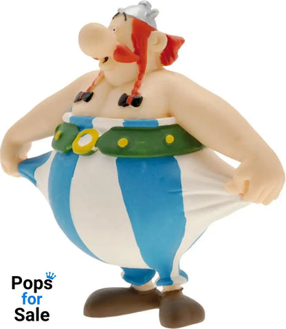 Asterix Figure Obelix holding his pants 8 cm