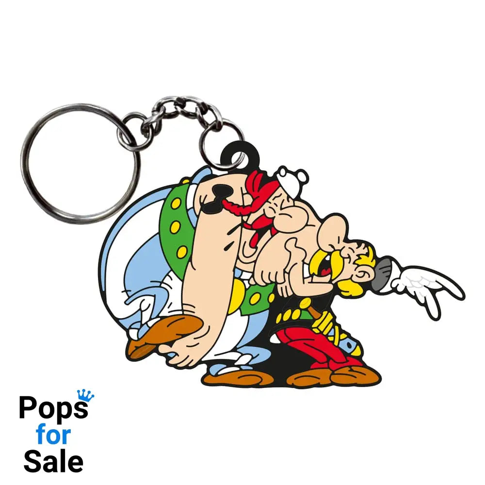 Asterix Keychain Asterix & Obelix Laughing 9 cm