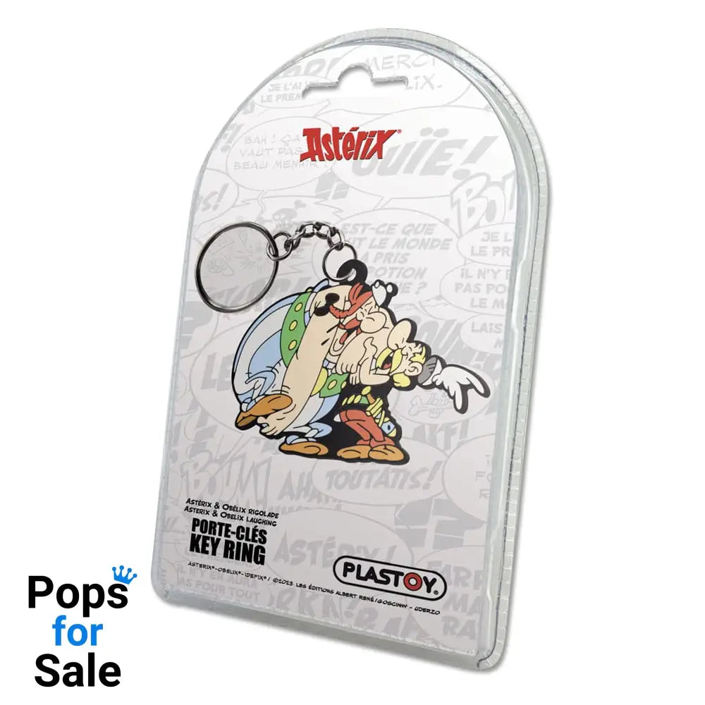Asterix Keychain Asterix & Obelix Laughing 9 cm