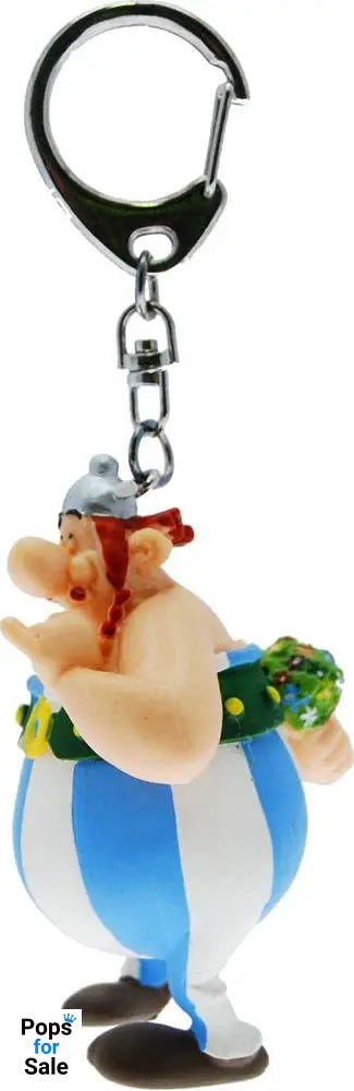 Asterix Keychain Obelix with Flowers 13 cm Keyrings
