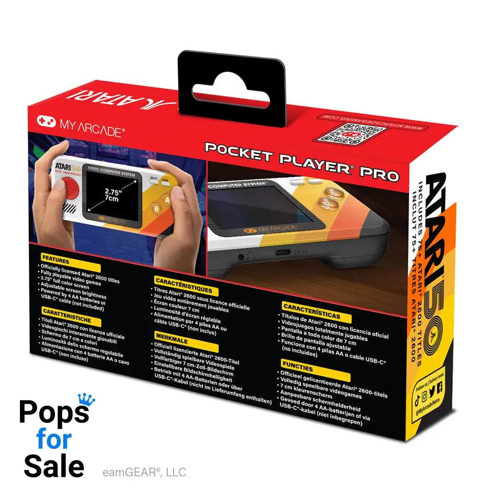 Atari Portable Gaming System Pocket Player Pro