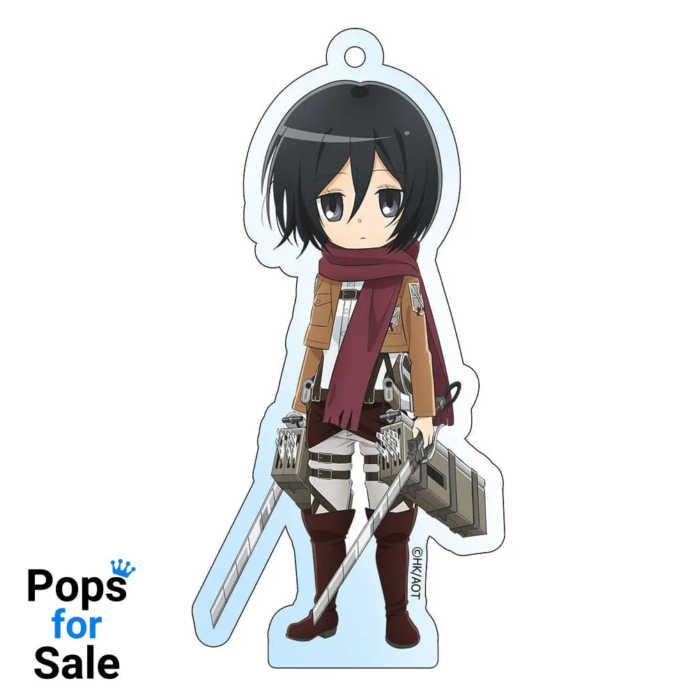Attack on Titan Acrylic Keychain Mikasa Holographic 8 cm Keyrings