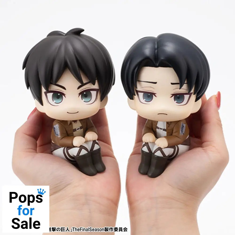 Attack on Titan Look Up PVC Statue Eren Jaeger & Levi Set (with gift) 11 cm