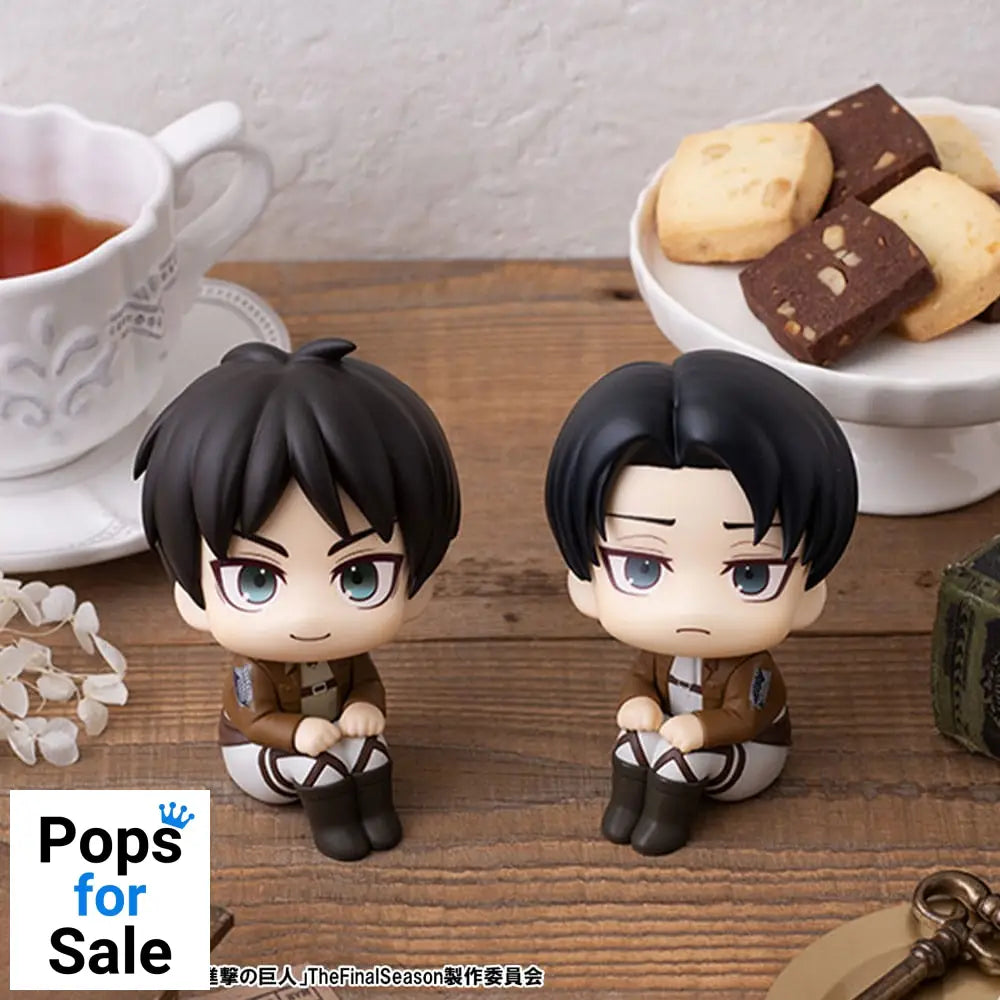 Attack on Titan Look Up PVC Statue Eren Jaeger & Levi Set (with gift) 11 cm Statues