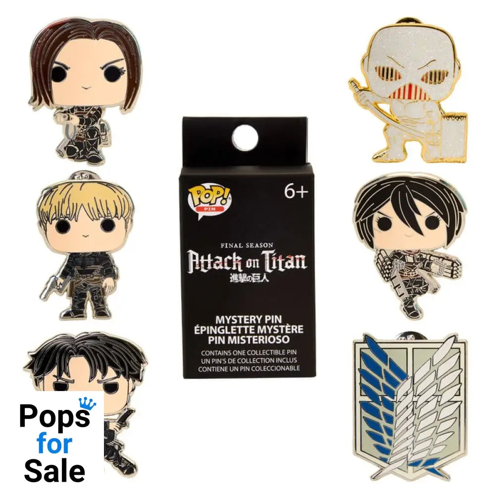 Attack on Titan Loungefly Enamel Pins Blind S4 Character Display (12) Funko POP Pins & Brooches