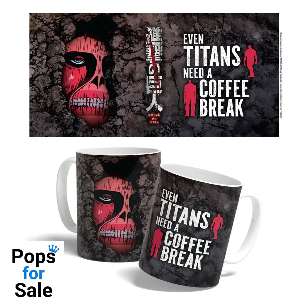 Attack on Titan Mug Titan Coffee Break Time 325 ml