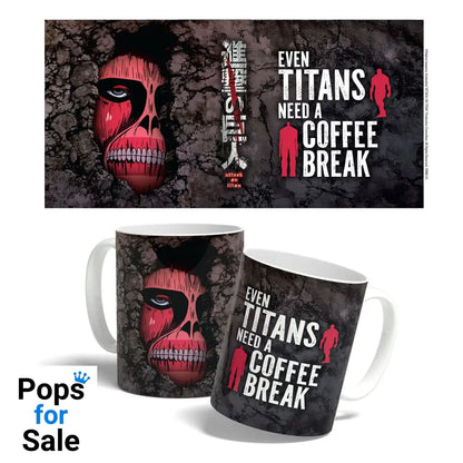 Attack on Titan Mug Titan Coffee Break Time 325 ml Cups & Mugs