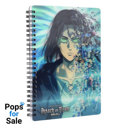 Attack on Titan Notebook with 3D-Effect Blue