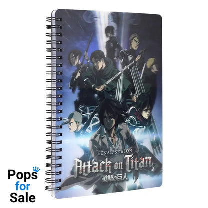 Attack on Titan Notebook with 3D-Effect Group Stationery