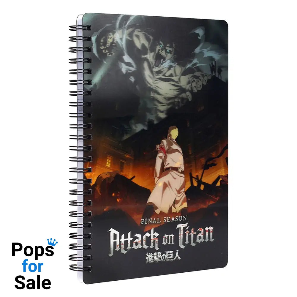 Attack on Titan Notebook with 3D-Effect Titan Stationery