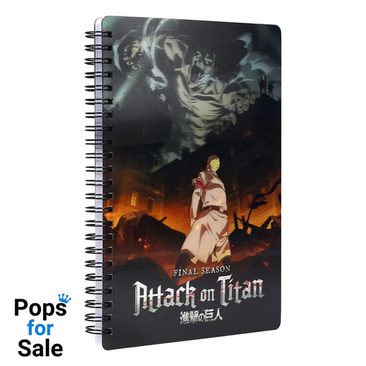 Attack on Titan Notebook with 3D-Effect Titan Stationery