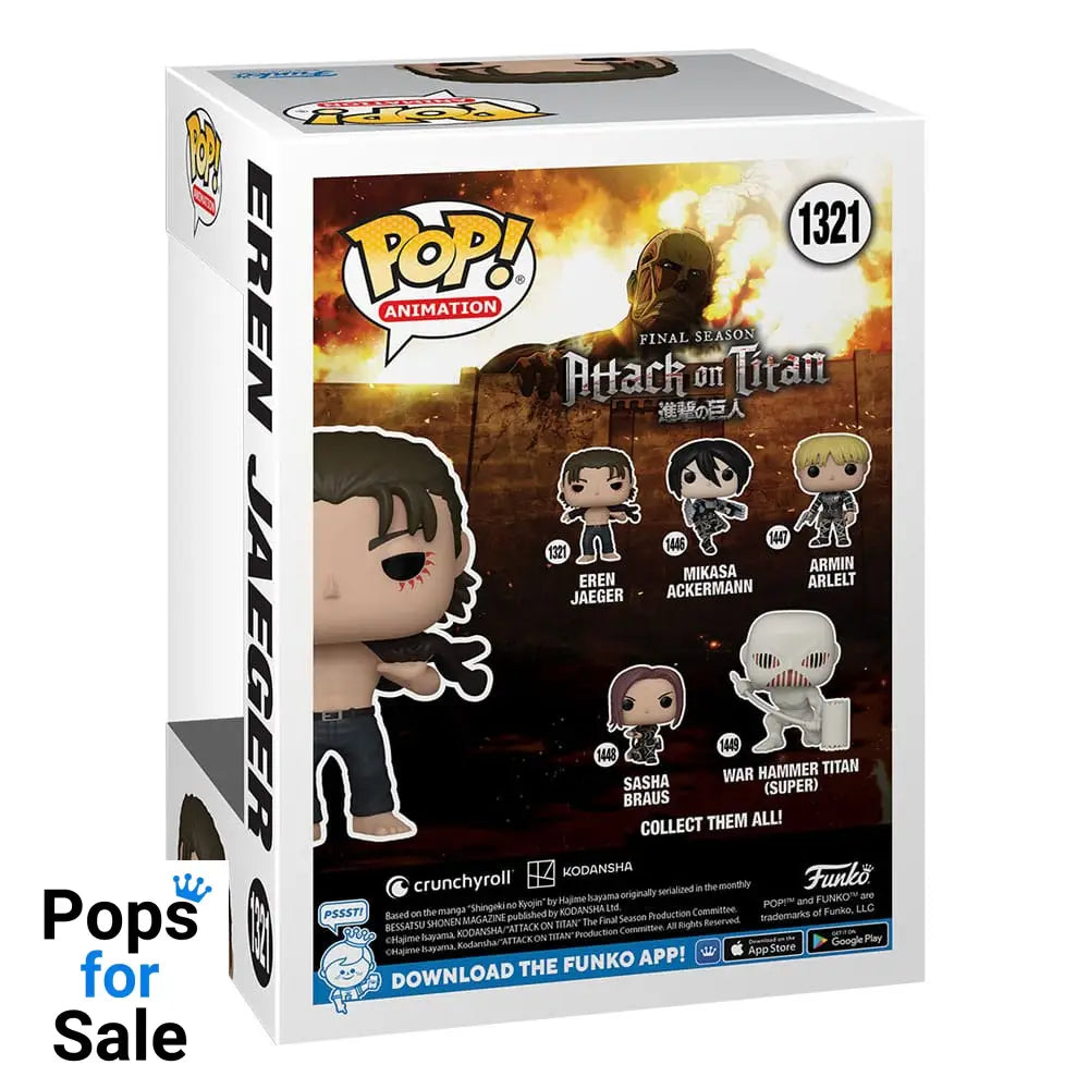Attack on Titan POP! Animation Vinyl Figure Eren Jeager 9 cm