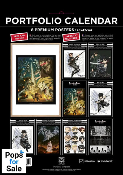 Attack on Titan Portfolio Calendar 2025 *English Version*