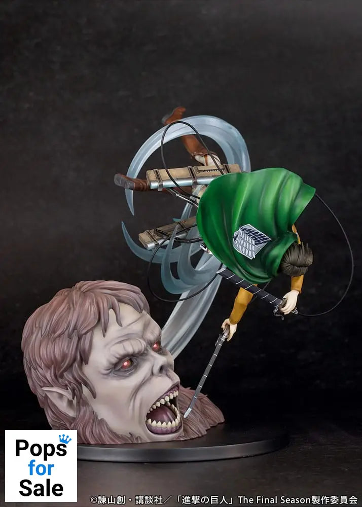 Attack on Titan PVC Statue 1/7 Levi vs Beast Titan Ver. 28 cm