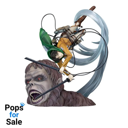 Attack on Titan PVC Statue 1/7 Levi vs Beast Titan Ver. 28 cm Statues