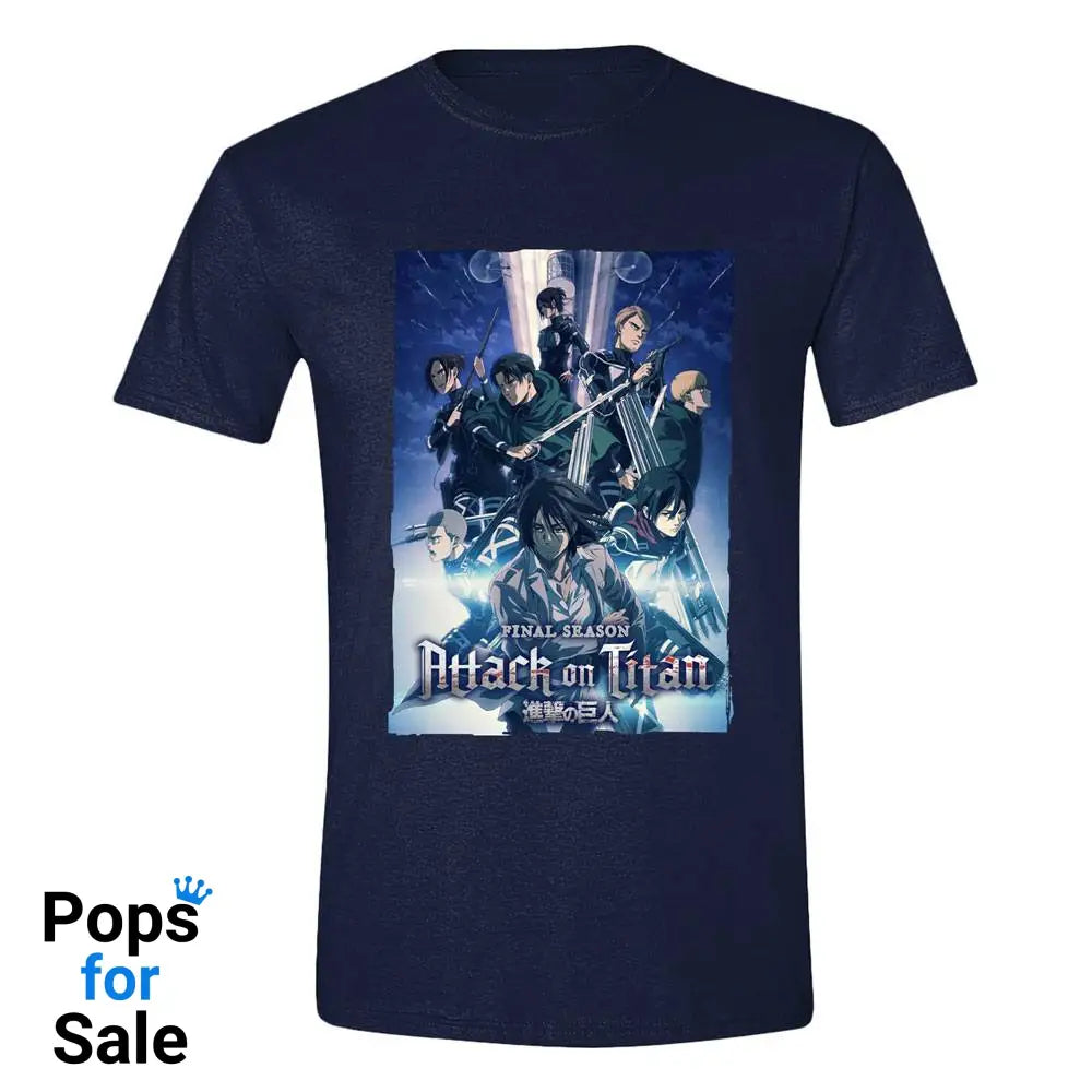 Attack On Titan T-Shirt Season Poster Size XL
