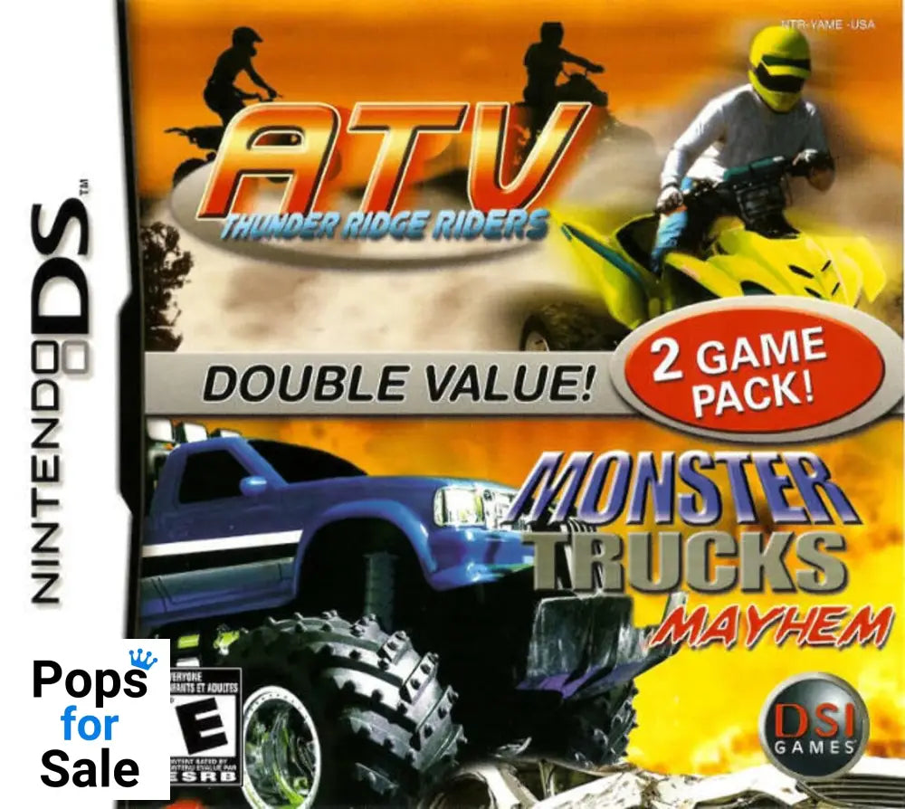 ATV Thunder Ridge Riders & Monster Trucks Mayhem for Nintendo DS/3DS - [USA Version]