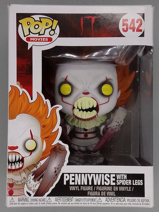 #542 Pennywise (with Spider Legs) - Horror - IT - Box Damaged Funko POP