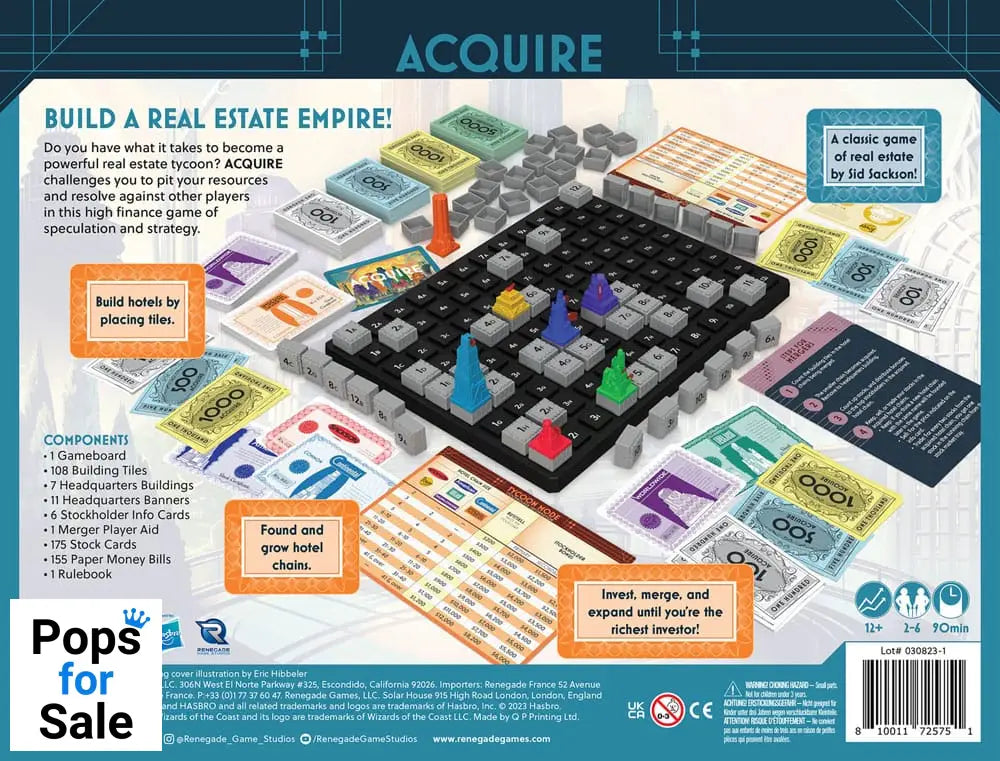 Avalon Hill board game Acquire *English Version*