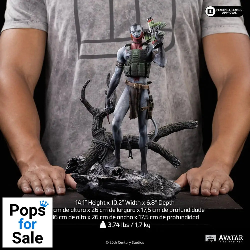 Avatar 3: Fire and Ash Art Scale Statue 1/10 Miles Quaritch 36 cm
