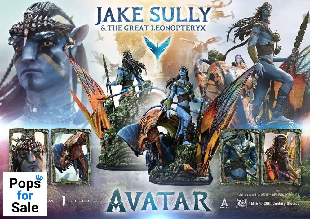 Avatar (Film) Real Elite Masterline Series Statue 1/4 Jake Sully & The Great Leonopteryx 87 cm