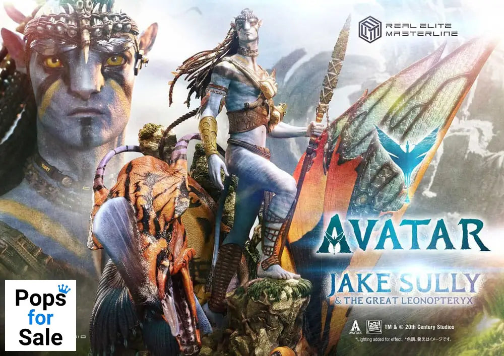 Avatar (Film) Real Elite Masterline Series Statue 1/4 Jake Sully & The Great Leonopteryx 87 cm