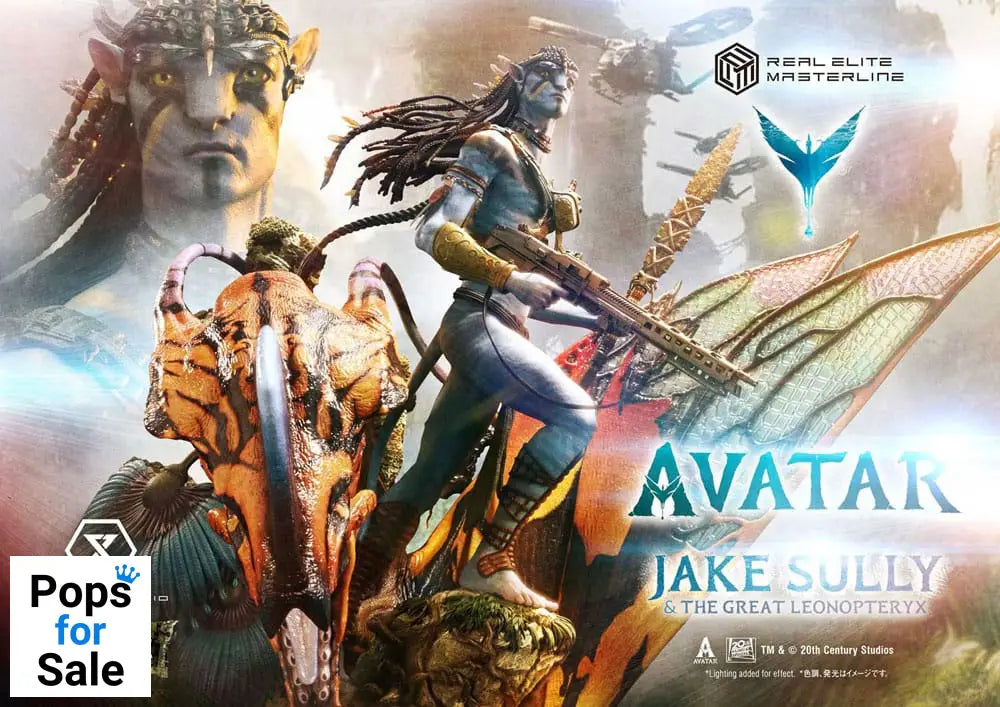 Avatar (Film) Real Elite Masterline Series Statue 1/4 Jake Sully & The Great Leonopteryx Deluxe Bonus Ver. 87 cm