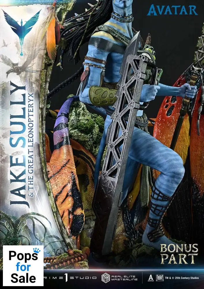 Avatar (Film) Real Elite Masterline Series Statue 1/4 Jake Sully & The Great Leonopteryx Deluxe Bonus Ver. 87 cm