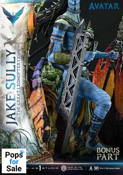 Avatar (Film) Real Elite Masterline Series Statue 1/4 Jake Sully & The Great Leonopteryx Deluxe Bonus Ver. 87 cm