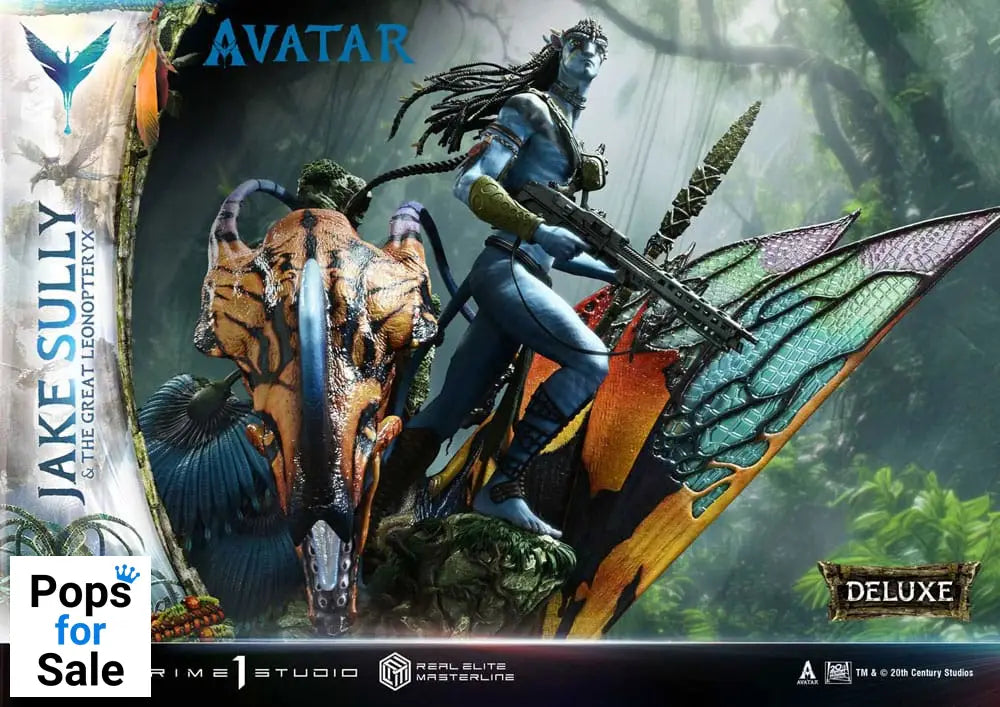 Avatar (Film) Real Elite Masterline Series Statue 1/4 Jake Sully & The Great Leonopteryx Deluxe Ver. 87 cm
