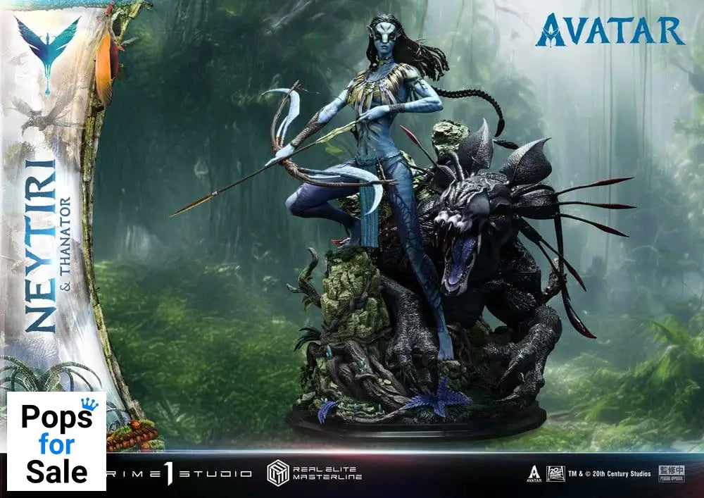 Avatar (Film) Real Elite Masterline Series Statue 1/4 Neytiri & Thanator 75 cm