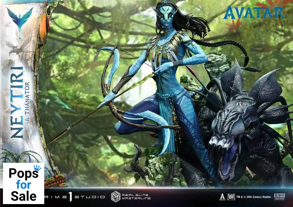 Avatar (Film) Real Elite Masterline Series Statue 1/4 Neytiri & Thanator 75 cm