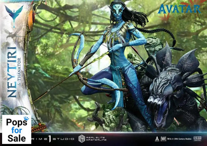 Avatar (Film) Real Elite Masterline Series Statue 1/4 Neytiri & Thanator 75 cm