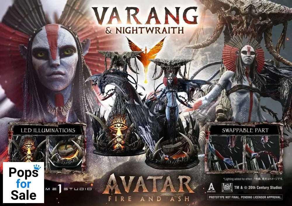 Avatar: Fire and Ash (Film) Real Elite Masterline Series Statue 1/4 Varang & Nightwraith Avatar Legacy Collection 96 cm