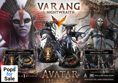 Avatar: Fire and Ash (Film) Real Elite Masterline Series Statue 1/4 Varang & Nightwraith Avatar Legacy Collection 96 cm