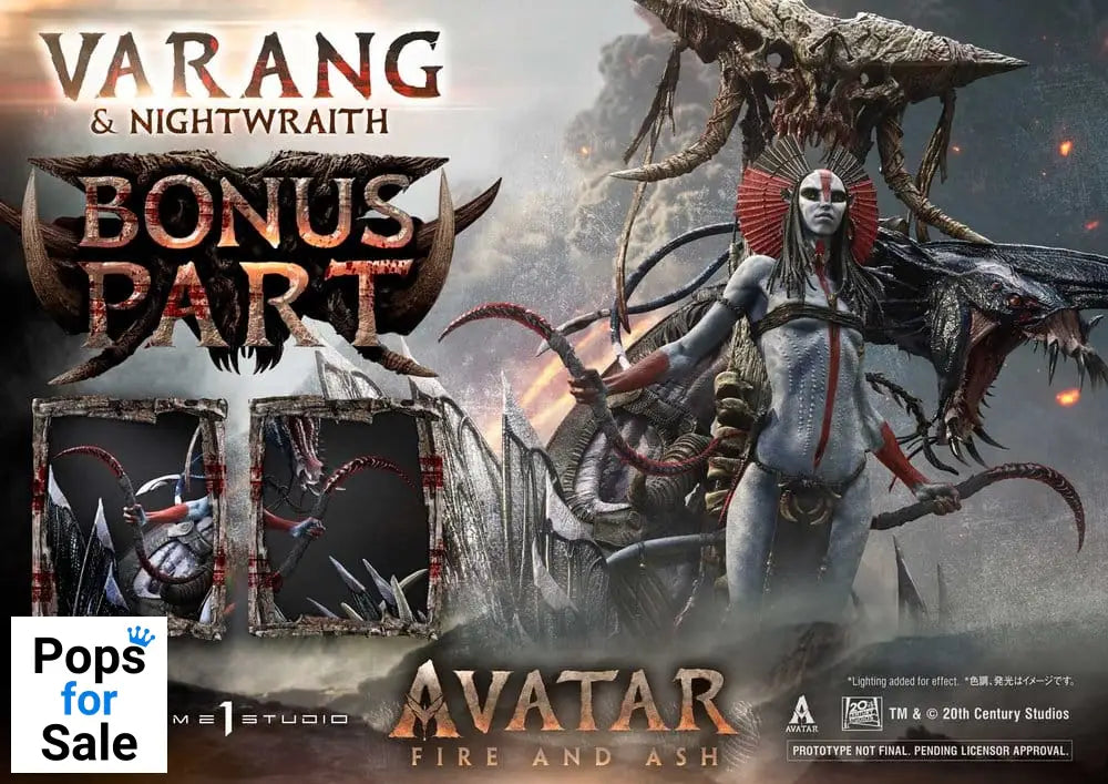 Avatar: Fire and Ash (Film) Real Elite Masterline Series Statue 1/4 Varang & Nightwraith Avatar Legacy Collection Bonus Version 96 cm