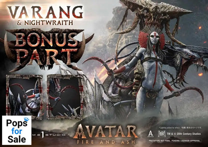 Avatar: Fire and Ash (Film) Real Elite Masterline Series Statue 1/4 Varang & Nightwraith Avatar Legacy Collection Bonus Version 96 cm