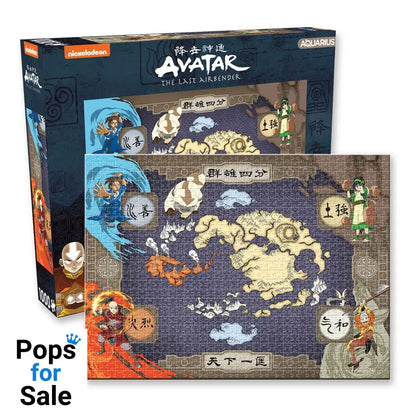 Avatar: The Last Airbender Jigsaw Puzzle Map (1000 pieces)